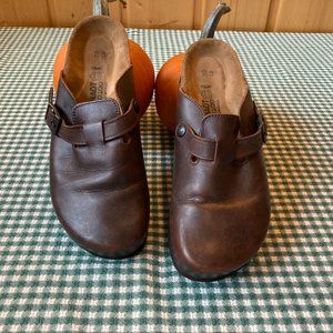 Naot Clog, W size 39, brown leather